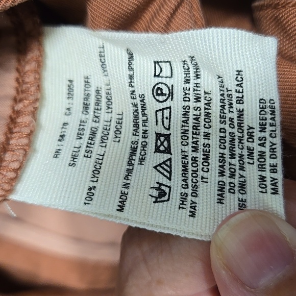 Anthropologie-Cartonniere NWT Belt Front Pants Rose 100% Lyocell-Size 14 - Picture 16 of 16